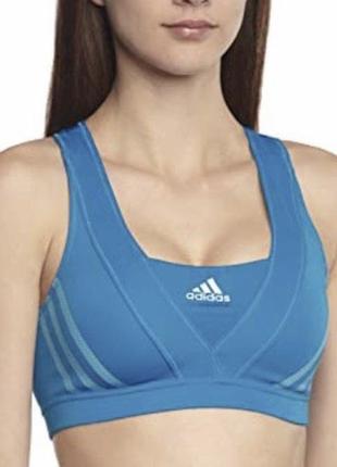 Топ спортивный синий adidas2 фото