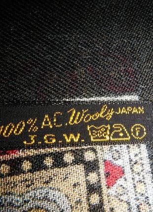 Шерстяной платок j.g.w.япония5 фото