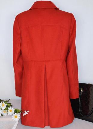 Брендовое красное демисезонное пальто с карманами george вьетнам этикетка3 фото