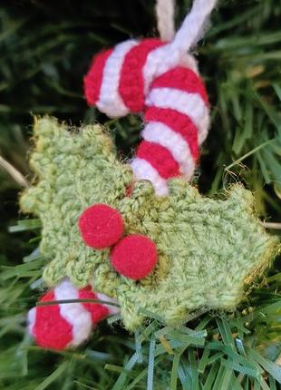 Новорічні іграшки на ялинку, набір прикрас на різдво