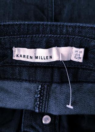 Karen millen плотная джинсовпя юька на пуговицах /3368/5 фото