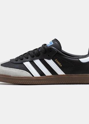 Кроссовки adidas samba black white  / адидас самба 46 размер