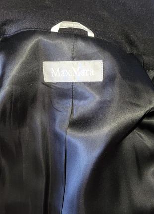 Пальто 100% шерсть шерстяное темно серое max mara оригинал8 фото