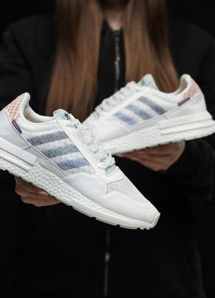 Стильные кроссовки adidas zx 500 rm, white