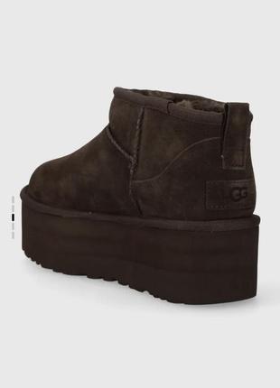 Замшевые сапоги ugg classic ultra mini platform3 фото