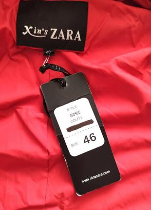 Zara яркая  плащ куртка капюшон /4598/3 фото