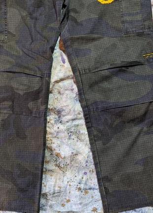 Vintage custom cargo pants kapital japan military camo винтаж брюки брюки карго камо кастом смайл smiley5 фото