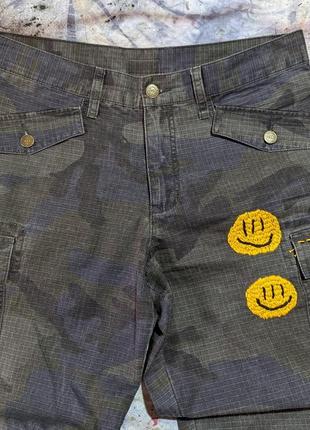Vintage custom cargo pants kapital japan military camo винтаж брюки брюки карго камо кастом смайл smiley4 фото