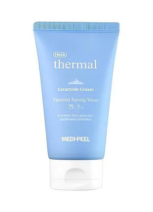 Зволожуючий крем з церамідами та термальною водою medi-peel herb thermal ceramide cream
