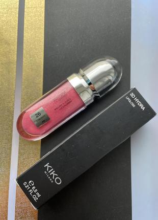 Блеск для губ kiko 3d hydra lipgloss 26 светло-розовый2 фото