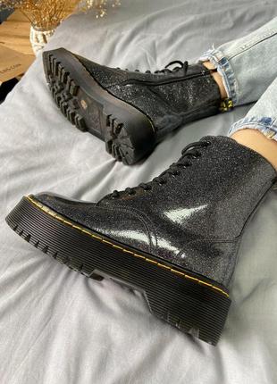 Кожаные ботинки dr.martens galaxy (premium) з замком (доктор мартинс) демисезон9 фото