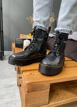 Кожаные ботинки dr.martens galaxy (premium) з замком (доктор мартинс) демисезон8 фото