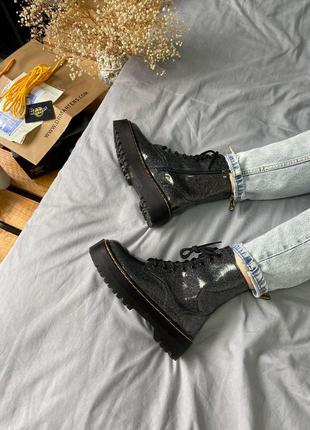 Кожаные ботинки dr.martens galaxy (premium) з замком (доктор мартинс) демисезон4 фото