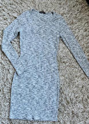 Платье рубчик xs-s mango zara pull