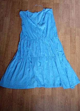 Красивое, летнее ярусное платье