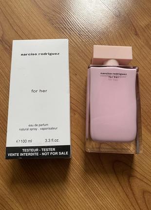 Женские духи narciso rodriguez for her (тестер) 100 ml.1 фото