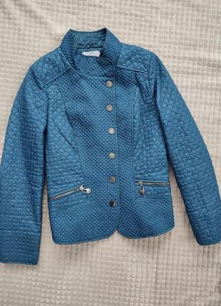 Осенняя куртка / синяя куртка / жакет-куртка