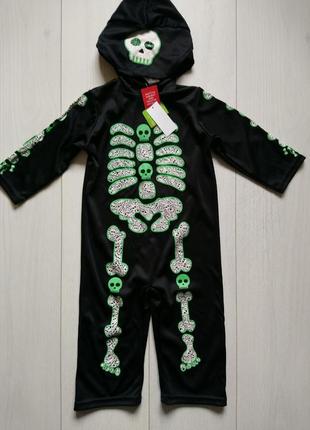 Карнавальний костюм скелет на хеллоуїн