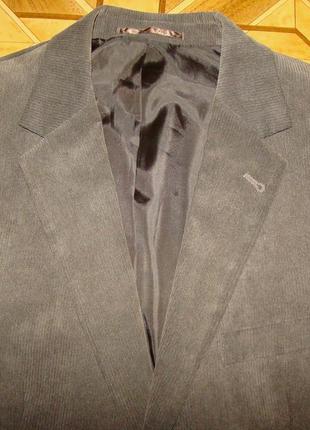 Стильный вельветовый (микровельвет )мужской пиджак (жакет) canda c&a р.482 фото