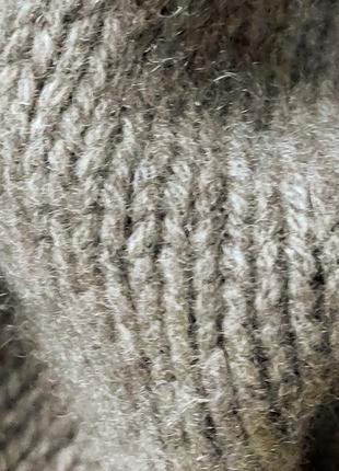 Интересный теплый свитера цвета taupe из 💯 кашемира!10 фото