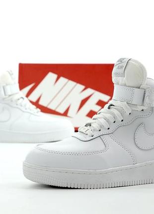 Зимние мужские кроссовки nike air force 1 winter white (мех) 41-42-43-44-45