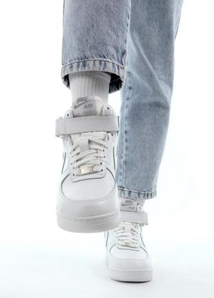 Зимние мужские кроссовки nike air force 1 winter white (мех) 41-42-43-44-453 фото