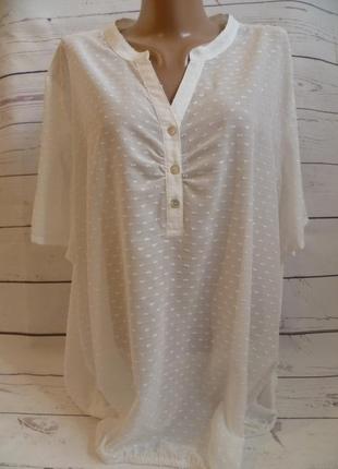 Біла блуза плюмети liberty