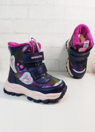 Детские зимние термо ботинки для девочки сапоги1 фото