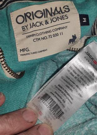 Стильная фирменная кофта пайта батник толстовка бренд.jack&jones.м.унисекс.3 фото