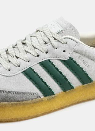 Кросівки adidas samba white green / адідас самба9 фото