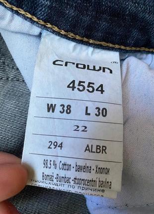 Джинси чоловічі crown jeans6 фото