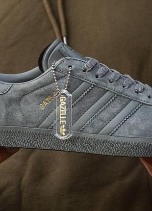 Стильные кроссовки adidas gazelle grey / адидас газели серие3 фото