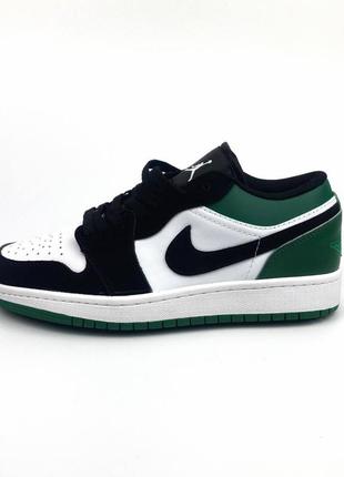 Nike air jordan low shadow green&black2 фото