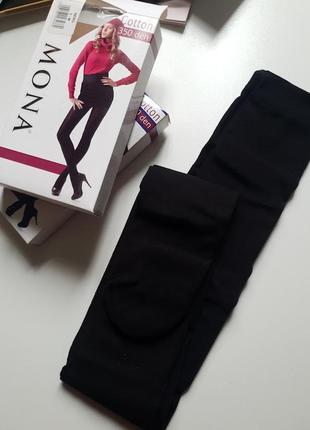 Женские хлопковые колготки 350 ден mona