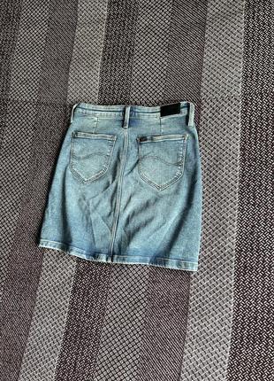 Lee line vintage skirt wmns юбка джинсова оригінал б у