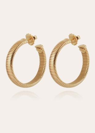 Сережки gas bijoux milo hoop earrings gold