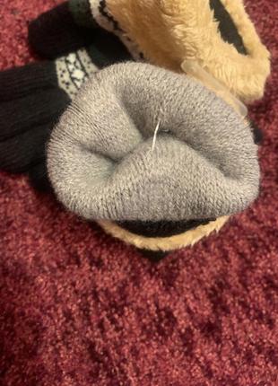 Теплі подвійні рукавички4 фото