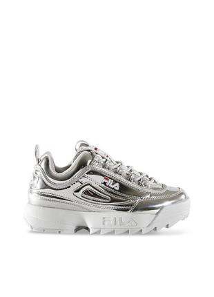 Кроссівки Cropped fila disruptor срібні