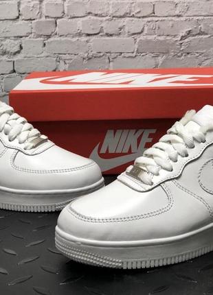 Зимние женские кроссовки nike air force 1 winter white (мех) 36-37-39-415 фото