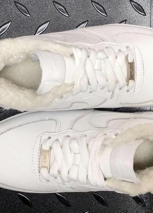 Зимние женские кроссовки nike air force 1 winter white (мех) 36-37-39-418 фото