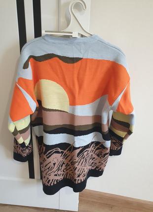 Удлиненный свитер кофта свитшот туника.3 фото