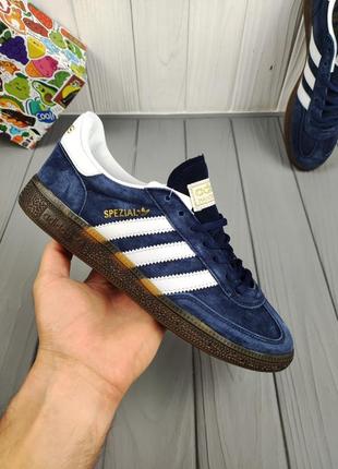 Adidas handball spezial blue white4 фото