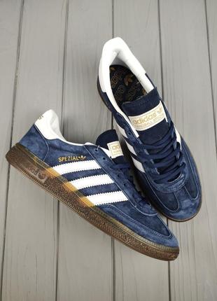 Adidas handball spezial blue white6 фото