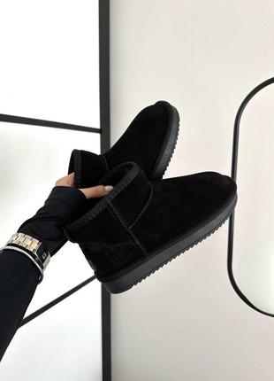 Ugg ultra mini black suede