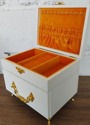 Скринька для прикрас tm wooden organizer "modular orange" білий jb0161 фото