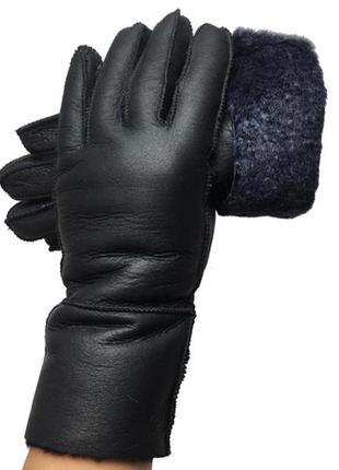 Шкіряні рукавички на натуральній овчині, чудовий подарунок на свято ugg1 фото