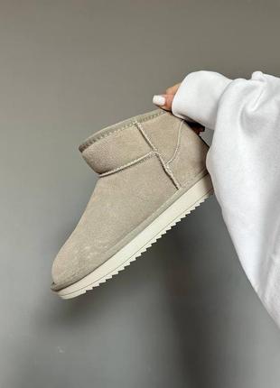 Ugg ultra mini latte suede7 фото