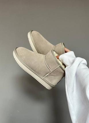 Ugg ultra mini latte suede1 фото