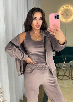 Велюровий костюм 3ка 🥰