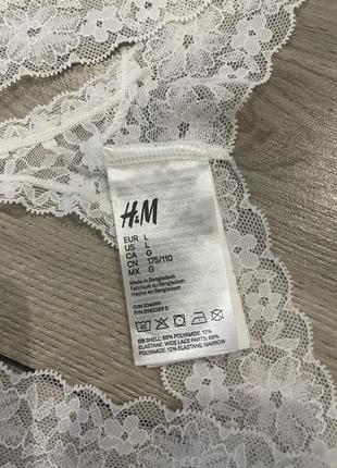 Трусики белые h&m5 фото